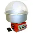 MÁQUINA DE ALGODÓN DE AZÚCAR - MOD. SMARTY - N. 1 DEPÓSITO - Olla de aluminio - Cúpula de metacrilato - Capacidad del depósito gr. 350 - Potencia 1000/1900 W - Alimentación monofásica 230v - Medidas de la Olla cm ø 60 - Medidas sin Olla cm L 35 X P 42 X H