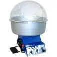 MÁQUINA DE ALGODÓN DE AZÚCAR - MOD. ELETTRONICO BLU - N. 1 DEPÓSITO - Olla de aluminio - Cúpula de metacrilato - Capacidad del depósito gr. 450 - Potencia 1500/2100 W - Alimentación monofásica 230v - Medidas de la Olla cm ø 60 - Medidas sin Olla cm L 45 X