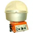 MÁQUINA DE ALGODÓN DE AZÚCAR - MOD. FUTURA 2 - N. 2 DEPÓSITOS - Olla de aluminio - Cúpula de metacrilato - Capacidad del depósito gr. 450 x 2 - Potencia 1500/2100 W - Alimentación monofásica 230v - Medidas de la Olla cm ø 60 - Medidas sin Olla cm L 50 X P