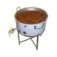 CUECECASTAÑAS DE GAS con CABALLETE - MOD. CLASSIC GAS MANUAL - Sin mezclador - Olla de cocción de hierro - Cocción Kg. 5/20 minutos - Olla de cocción cm ø 60 -Medidas cm L 65 X P 85 X H 86 - Homologación CE