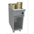 VAPORERA DIM SUM ELÉCTRICA - MOD. N9WUZ400DC - Estructura de acero Inox - Armario abierto - Encimera redondeada de acero Inox - cuba GN 1/1 + 1/3 cm 20h - Bandeja perforada de acero Inox para apoyar cestas de bambú - Potencia eléctrica kW 12,0 - Alimentac