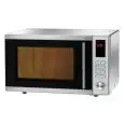 HORNO DE MICROONDAS INOX con grill y comandos manual - Mod. MF 914 - Capacidad cámara de cocción Lt 25 - Potencia de rendimiento kW 0,9 - Potencia kW 1,45 - Monofásico 230V/1/50Hz - Homologación CE