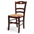 SILLA PAESANA - MOD. SD 079 - Estructura en madera de Haya - Asiento de PAJA - Para INTERIORES - Medidas Cm L 42 x P 41 x H 88 - Altura del ASIENTO cm 47 - CE