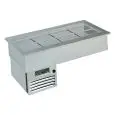 EXPOSITOR REFRIGERADO EMPOTRABLE - MOD. ARMONIA GN - PARA GASTRONOMÍA - Temp. °C +4/+10 - Alimentación monofásica V 230/1/50 Hz - REFRIGERACIÓN ESTÁTICA - GAS REFRIGERANTE R290 - DESESCARCHE AUTOMÁTICO EN PAUSA