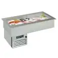EXPOSITOR REFRIGERADO EMPOTRABLE PARA PESCADO Y CARNE - MOD. ARMONIA BAHIA - TEMPERATURA °C -2/0 - REFRIGERACIÓN ESTÁTICA - Alimentación monofásica V 230/1/50 Hz - GAS REFRIGERANTE R290 - CUBA DE ACERO INOX AISI 316 RESISTENTE CONTRA LA CORROSIÓN SALINA -