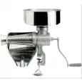 EXPRIMIDOR DE TOMATES MANUAL N. 5 - MOD. 8502 N - CUERPO DE HIERRO FUNDIDO - Embudo y escurridor de acero inox - Filtro de cono de acero inox AISI 304 - Medidas cm L 35 x P 55,5 x 48 H - PESO Kg 5,8 - Homologación CE