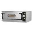HORNO ELÉCTRICO PARA PIZZA - Mod. UM 6 BIG/L - N. 1 cámara - Base refractaria o Techo y base refractarios - Bajos consumos - Medidas de la cámara cm A 108 x F 72 x h 14 - N. Pizzas 6 (Ø cm 36) - N. 2 bandejas 60x40cm - Potencia 9 Kw - Alimentación MONOFÁS