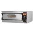 HORNO ELÉCTRICO PARA PIZZA - Mod. UMD 4 BIG - CONTROL ELECTRÓNICO con PANTALLA - N. 1 cámara - Base refractaria o Techo y base refractarios - Bajos consumos - Medidas de la cámara cm A 72 x F 72 x h 14 - N. Pizzas 4 (Ø cm 36) - N. 1 bandeja 60x40cm - Pote