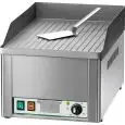 PLANCHA FRY TOP ELÉCTRICO DE SOBREMESA - Mod. FRY1/RC - SUPERFICIE ACANALADA cromada - Potencia 3 kW - Superficie de cocción cm L 32,5 x P 48 - Alimentación MONOFÁSICA - Homologación CE