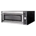 HORNO ELÉCTRICO MECÁNICO PARA PIZZA - Mod. SUPERIOR XL9 GLASS - N. 1 cámara - Puerta de cristal - Superficie refractaria o Techo y base refractaria o Cámara totalmente refractaria - Medidas de la cámara cm A 108 x F 108 x 14 h - N. Pizzas 9 (Ø cm 35) - Po
