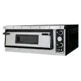 HORNO ELÉCTRICO MECÁNICO PARA PIZZA - Mod. PLUS XL6L - N. 1 cámara - Superficie de piedra refractaria o Techo y base refractaria o Cámara totalmente refractaria - Medidas de la cámara cm  A 108 x F 72 x 14 h - N. Pizzas 6 (Ø cm 35) - Potencia 9 Kw - CE