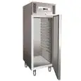ARMARIO FRIGORÍFICO CONGELADOR DE ACERO INOX AISI 304 - PARA PASTELERÍA - VENTILADO - Mod. G-PA800BT - BANDEJAS 60x40 y 60x80 - N. 1 PUERTA - CAPACIDAD BRUTA Lt 737 - TEMPERATURA -10º/-22ºC - Medidas cm A 74 x F 99 x h 201 - CE