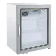ARMARIO DE REFRIGERACIÓN SNACK DE CHAPA BARNIZADA - ESTÁTICO - Mod. G-SC100G - CAPACIDAD Lt 115 - N. 1 PUERTA DE CRISTAL - TEMPERATURA +2°/+8°C - Medidas cm A 62 x F 54,3 x h 69 - CE
