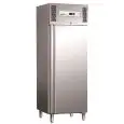 ARMARIO FRIGORÍFICO DE ACERO INOX AISI 304 - PARA SNAKS - ESTÁTICO - Mod. G-SNACK400TN - CAPACIDAD BRUTA Lt 429 - N. 1 PUERTA - TEMPERATURA -2°/+8°C - Medidas cm A 68 x F 70 x h 200 - CE