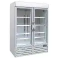 ARMARIO DE REFRIGERACIÓN DE CHAPA BARNIZADA - PARA SNACK - VENTILADO - Mod. G-SNACK930BTG - N. 2 PUERTAS DE CRISTAL - CAPACIDAD Lt 1078 - TEMPERATURA -18º/-22ºC - Medidas cm A 137 x F 63 x h 213 - CE