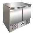SALADETTE / MESA REFRIGERADA PARA SANDWICH BT DE ACERO INOX AISI 304 - Mod. G-SS45BT - ESTÁTICA - GASTRONORM 1/1 (cm 53 x 32,5) - N. 2 PUERTAS REFRIGERADAS - TEMPERATURA -12º/-18ºC - Medidas cm. A 94,3 x F 70 x h 85 - CE