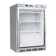 ARMARIO DE REFRIGERACIÓN DE ACERO INOX - ESTÁTICO - ECO - Mod. G-EF200GSS - N. 1 PUERTA DE CRISTAL - CAPACIDAD Lt 130 -TEMPERATURA -18º/-22ºC - Medidas cm A 60 x F 58,5 x h 85,5 - CE