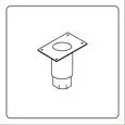 Kit de PIES INOX - el COMPARTIMENTO MOTOR necesita de 2 pares de pies