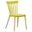 Sedia - color giallo - Patas en madera de haya, scocca en polipropileno - Modelo 1322-Z87-Y