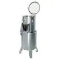 PELADORA DE PATATAS - Mod. PL15 - Capacidad de carga kg 15 - Producción horaria Kg/h 450 - Potencia hp 1 - Kw 0,75 - Alimentación TRIFÁSICA o MONOFÁSICA - CE