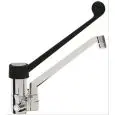 GRIFO para FREGADERO Mod. RMMAD40 - Monomando de 1 ORIFICIO - Con empalme para ducha - Palanca larga - Orificio de fijación de la encimera: mín/máx ø 32/34 mm