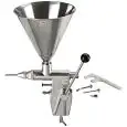INYECTORA DOSIFICADORA MANUAL - Mod DOSIMINI - Pistón de acero inoxidable - Capacidad de la tolva lt. 3 - Dosis de 1 a 12 gramos - Medidas cm L 25 X P 20 X H 44 - Homologación CE