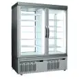 VITRINA REFRIGERADA para PASTELERÍA - MOD. TEK/51 - ESTRUCTURA EXTERIOR DE ALUMINIO ANODIZADO - CRISTAL DE BAJA EMISIVIDAD - TEMP. °C -5/+10 - DOS COMPARTIMIENTOS SEPARADOS - Alimentación monofásica - REFRIGERACIÓN VENTILADA - CRISTAL DE EXPOSICIÓN A ELEC