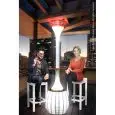 NEBULIZADOR Y ESTUFA DE EXTERIOR - MOD. AVANA - Punto de luz dedicado - Calefacción por resistencia- Disminuye la temperatura en momentos de mucho calor - Aleja los insectos y mosquitos - Radiomando con funciones ON/OFF - Potencia W 1500 - Con base de est
