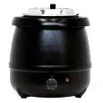 SOPERA ELÉCTRICA - Mod. SKH 10 - Contenedor desmontable de acero inox - Capacidad lt. 9 - Potencia W 400 - Alimentación monofásica - Medidas cm ø A 33,5 x 36,5h - Homologación CE