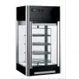 VITRINA CALIENTE - Mod. VRC 108 - Estructura autogiratoria con n. 4 pisos ø 36 - Capacidad lt 108 - Iluminación de LED - Potencia W 1200 - Alimentación monofásica - Medidas cm A 47 x F 47 x 87h - Homologación CE