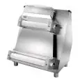 LAMINADORA DE PIZZA - 2 PAREJAS DE RODILLOS (rodillo superior paralelo) - Mod. FI452 - ARRANQUE AUTOMÁTICO CON SENSORES - Anchura Rodillos mm 420  - Potencia Hp 0,50 - 370W 230V/1/50Hz - Homologación CE
