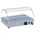 VITRINA CALIENTE - Mod. DH 260 - Basamento de acero inox - N. 1 piso - Calienta y humidifica - Potencia kW 0,25 - Alimentación monofásica - Medidas cm A 50 x F 37 x 27,6h - Homologación CE