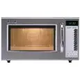 HORNO MICROONDAS inox con Mandos Digitales - Mod. R21AT - Plato fijo en cerámica - Función de descongelación rápida - Capacidad de la cámara lt. 28 - Potencia de salida W 1000 - Alimentación 230V monofásica - CE
