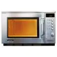HORNO MICROONDAS inox con comandi manuali - Mod. R2AM - Plato en cerámica - Doble Magnetrón - Capacidad de la cámara lt. 20 - Potencia de salida W 1500/1800/2100 (en base al modelo) - Alimentación 230V monofásica - CE