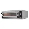 HORNO ELÉCTRICO PARA PIZZA, PAN Y PASTELERÍA - Mod. US 4 H - N. 1 cámara - Piso Refractario o Techo y Piso refractarios - Estático - Bajos consumos - Válvula de regulación de la humedad  - Medidas de la cámara cm L 83 x P 84 x h 27 - N. Pizzas 4 (Ø cm 40)