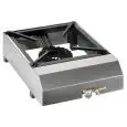 HORNILLO 1 FUEGO A GAS - MOD. FO4PS KARTER - Quemador de hierro fundido - Potencia kW 7,5 - Posibilidad de ensamblar más hornillos - Medidas cm L 40 x P 57 x 17 h