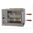 MULTIGRILL DE GAS - MOD. CGV2 - Armazón de acero inox - N. 1 quemador radiante con válvula de seguridad - N. 2 + 1 espada inox - Conexión 230v MONOFÁSICO - Potencia termica 3,5 KW - Medidas: cm L 58,7 X P 31,5 X 46,5 h - CE