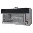ASADOR ELÉCTRICO A ISLA - CAPACIDAD N.84 POLLOS - MOD. ISOLA84/PE - N. 8+4 espadas de tubular inox mm 12 x 12 Longitud cm 111,5 - Potencia: 100 W - Alimentación 400 V TRIFÁSICA - Potencia térmica: 15 Kw - Medidas: cm A 145 x F 75 x 87,7 h - CE