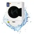 SECADORA ROTATIVA INDUSTRIAL - MOD. FET 21 - TAMBOR de ACERO INOX - CALENTAMIENTO ELÉCTRICO o A GAS - Inversión de rotación de la TAMBOR - 5 Programas de trabajo - Capacidad Kg 21 - Velocidad TAMBOR 15-60 RPM - Programación Digital - Medidas cm L 108 x P 