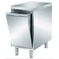 Mesa Inox con tolva basculante  - encimera de 4 cm de espesor
