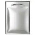 PUERTA INOX - Línea ICE - Mod. IC SP60 - Burlete magnético intercambiable - Aristas curvas - Agujero de instalación cm L 44,5 x 60,4 H
