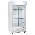 EXPOSITOR REFRIGERADO PARA BEBIDAS - Mod. DC 800S - Ventilado - Capacidad lt 800 - TEMPERATURA +1º/+10ºC - Dimensiones cm A 100 x F 73 x 203,8 H - Peso Kg 146