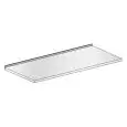 ENCIMERA de ACERO INOX CON PERFIL DE ALUMINIO PARA CONTRA MOSTRADORAS - MOD. PAIRB658/100SI - DIM. Cm L 100 x P 67 x H 5,7 - NORMA CE