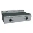 COCEDOR DE PIADINAS a GAS - Mod. RAH1PKBB - Placa de acero inoxidable - N. 2 zonas de cocción - Capacidad térmica KW 19,8 - Medidas cm L 102 x P 53 x H 25,5 - CE
