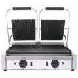 PLANCHA ELÉCTRICA EN HIERRO FUNDIDO - Mod. R 2 - Plancha Doble Acanalada - Área de cocción cm 48x24 - Potencia kW 1,8 (x2) - Alimentación monofásica - Medidas cm L 56,5 x P 31 x 22h - CE