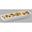 CUBETA DE GASTRONOMÍA DE MELAMINA BLANCA GN 2/4 (mm. L 530 x P 162) - RESISTENTES A LAS RUPTURAS Y SEGURAS AL CONTACTO DE CADA ALIMENTO - LAVABLES EN LAVAVAJILLAS