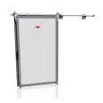 PUERTA CORREDERA PARA CÁMARAS FRIGORÍFICAS - Mod. FI 80 - Para celdas con temperatura de hasta -5° C - Espesor del panel de la puerta de 80 mm - Deslizamiento ligero - Ejecución de PVC