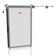PUERTA CORREDERA PARA CÁMARAS FRIGORÍFICAS - Mod. FI 125 - Para temperaturas negativas de hasta -30 ° C - Espesor del panel de la puerta de 125 mm - Deslizamiento ligero - Ejecución de PVC