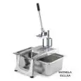 CORTADORA MANUAL PARA PATATAs FRITAS - MOD. CF5 - Producción horaria 100/150 Kg - Medidas cm L 28 x P 51,2 x 73,5 h
