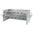 ASADOR MOTORIZADO EMPOTRABLE - MOD. CHURRASCO/M13 - N. 13 Spade - N° pisos: 2 - Voltaje: 230 V MONOFÁSICA - Potencia: 65 W - Medidas: cm A 100 X F 57 X 58 h - CE
